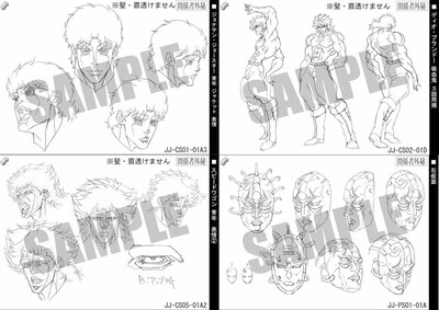 アニメ「ジョジョの奇妙な冒険」設定資料集より。