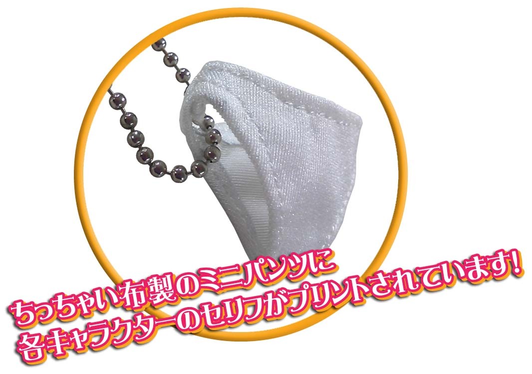 パンツ付きストラップ「ミニパンコレクション」ミニパンツ部分 (C)矢吹健太朗・長谷見沙貴／集英社・とらぶるダークネス製作委員会