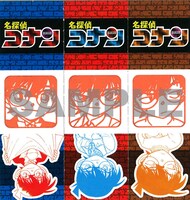 付録の「名探偵コナン」はんこは紙製。台紙には持ち手を作るための折り目が付いている。
