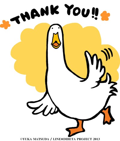 「ぢべたぐらし」LINEスタンプ (C)YUKA MATSUDA / LINE×DIBETA PROJECT 2013