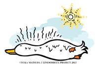 「ぢべたぐらし」LINEスタンプ (C)YUKA MATSUDA / LINE×DIBETA PROJECT 2013