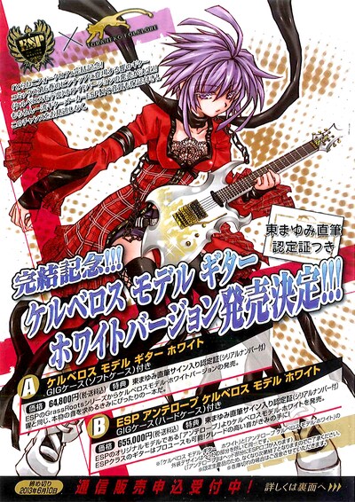 「とらねこフォークロア」ケルベロスモデルギターのチラシ