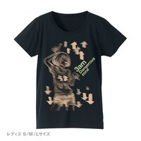 午前3時のお泊まりTシャツ うえした柄 レディース・ブラック（3990円）