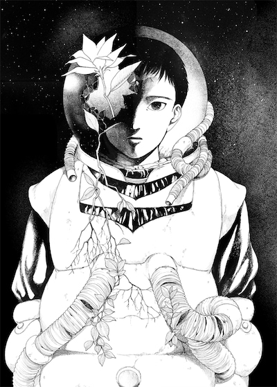 「コミック星新一 帰郷」カット （新潮文庫刊『悪魔のいる天国』所収）(C)1961 星ライブラリ／新潮社