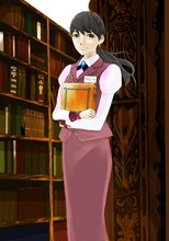 紅玉いづき原作による楠田夏子「サエズリ図書館のワルツさん」カット