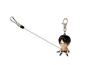 「進撃の巨人」10巻限定版に付く、エレンのキーホルダー。画像はワイヤーを引き出した状態。