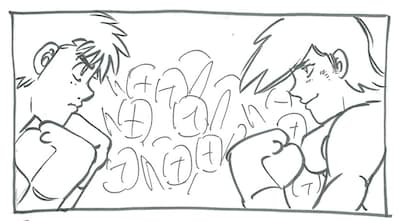 森川ジョージが描いた、合作イラストのイメージ。