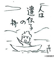 西原理恵子による、チャリティーTシャツ用のイラスト。