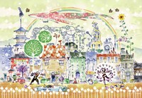 大石まさる「タイニーマイティボーイ」第1話の扉イラスト。