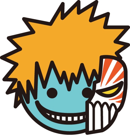 「ジャンプオールスターズfeat.殺せんせーシール」より、殺一護（BLEACH）。