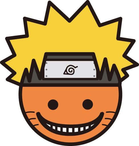 「ジャンプオールスターズfeat.殺せんせーシール」より、殺ナルト（NARUTO―ナルト―）。
