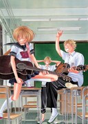 「MUSH&Co.」の原作イラスト。左から小枝理子、君嶋祐一、山崎蒼太。(C)青木琴美／小学館