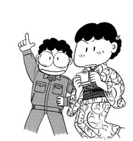 「とある日曜日の城址スケッチ」カット。