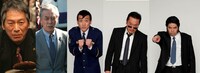左から大杉漣、岩城滉一、吹越満、遠藤憲一、皆川猿時。