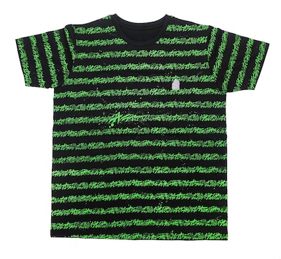 「オラオラボーダーT」ヴィレッジヴァンガード限定のブラック×ネオングリーン。(C)荒木飛呂彦＆LUCKY LAND COMMUNICATIONS／集英社