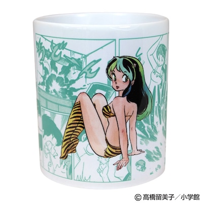 「うる星やつら」マグカップの「グリーン/コミック」柄。