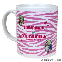 「うる星やつら」マグカップの「ピンク/ハート」柄。