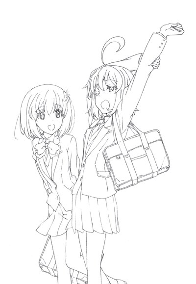 アニメ「帰宅部活動記録」ティザービジュアル。(C)くろは／スクウェアエニックス・「帰宅部活動記録」製作委員会