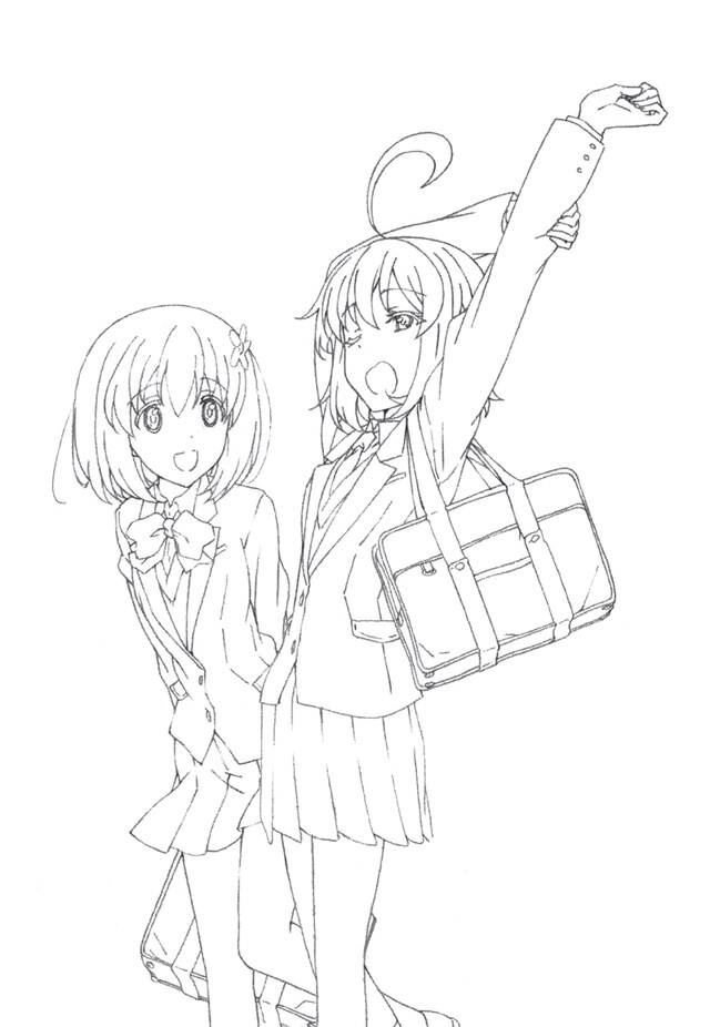 アニメ「帰宅部活動記録」ティザービジュアル。(C)くろは／スクウェアエニックス・「帰宅部活動記録」製作委員会