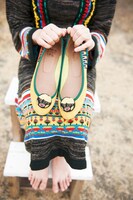 根本敬バレエシューズ「タケオ Takeo」 （モデル：Kotao、写真：水谷伸之、衣装協力：Hypnotique）