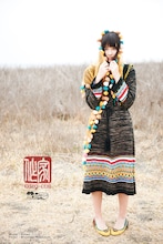 根本敬バレエシューズ「タケオ Takeo」 （モデル：Kotao、写真：水谷伸之、衣装協力：Hypnotique）