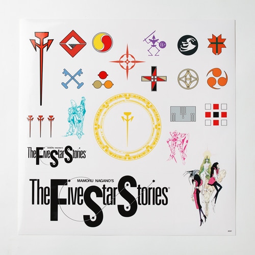 12インチステッカーセット（黒ジャケ）に封入されるステッカーシートのうち1種。