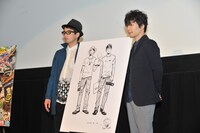 森山未來（左）と星野源（右）。