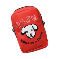 ちゃあのがま口風カラビナ付きポーチ