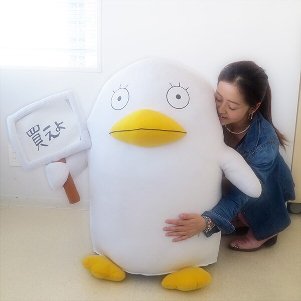 銀魂」エリザベス巨大ぬいぐるみは約90cmの1/2等身大 - コミックナタリー