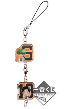 I賞「メタルチャームストラップ」のうち1種。(C)藤巻忠俊／集英社・黒子のバスケ製作委員会