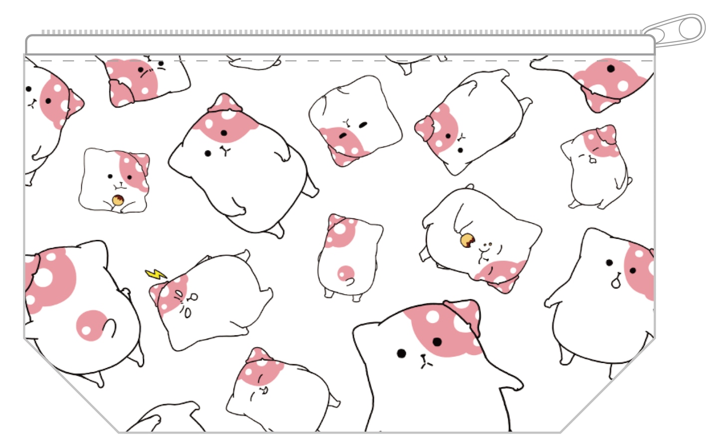 「きのこいぬ マルチポーチ」(C)AOBOSHI KIMAMA