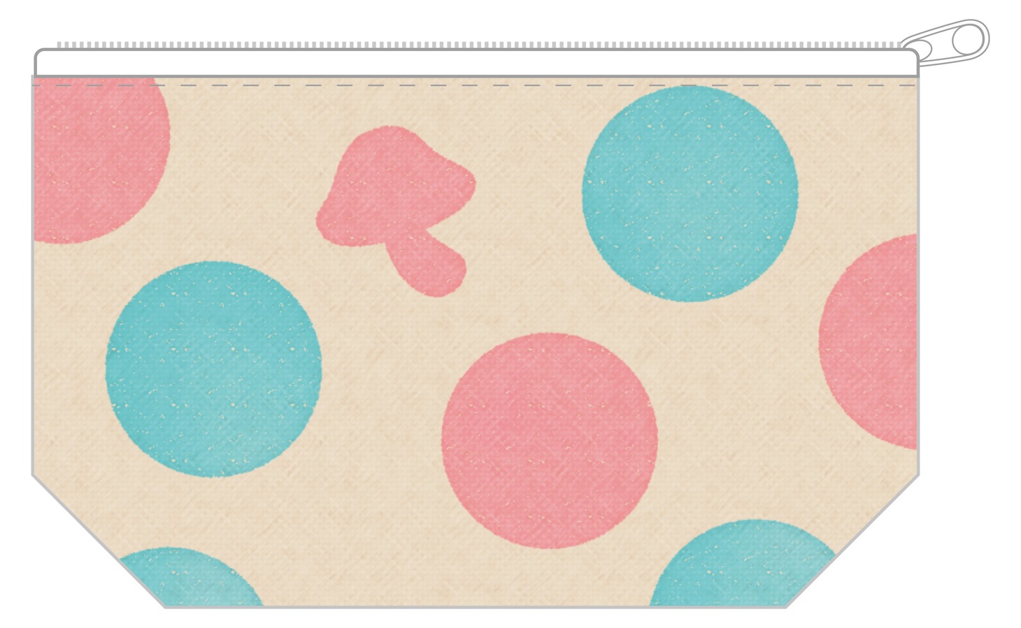 「きのこいぬ マルチポーチ」(C)AOBOSHI KIMAMA