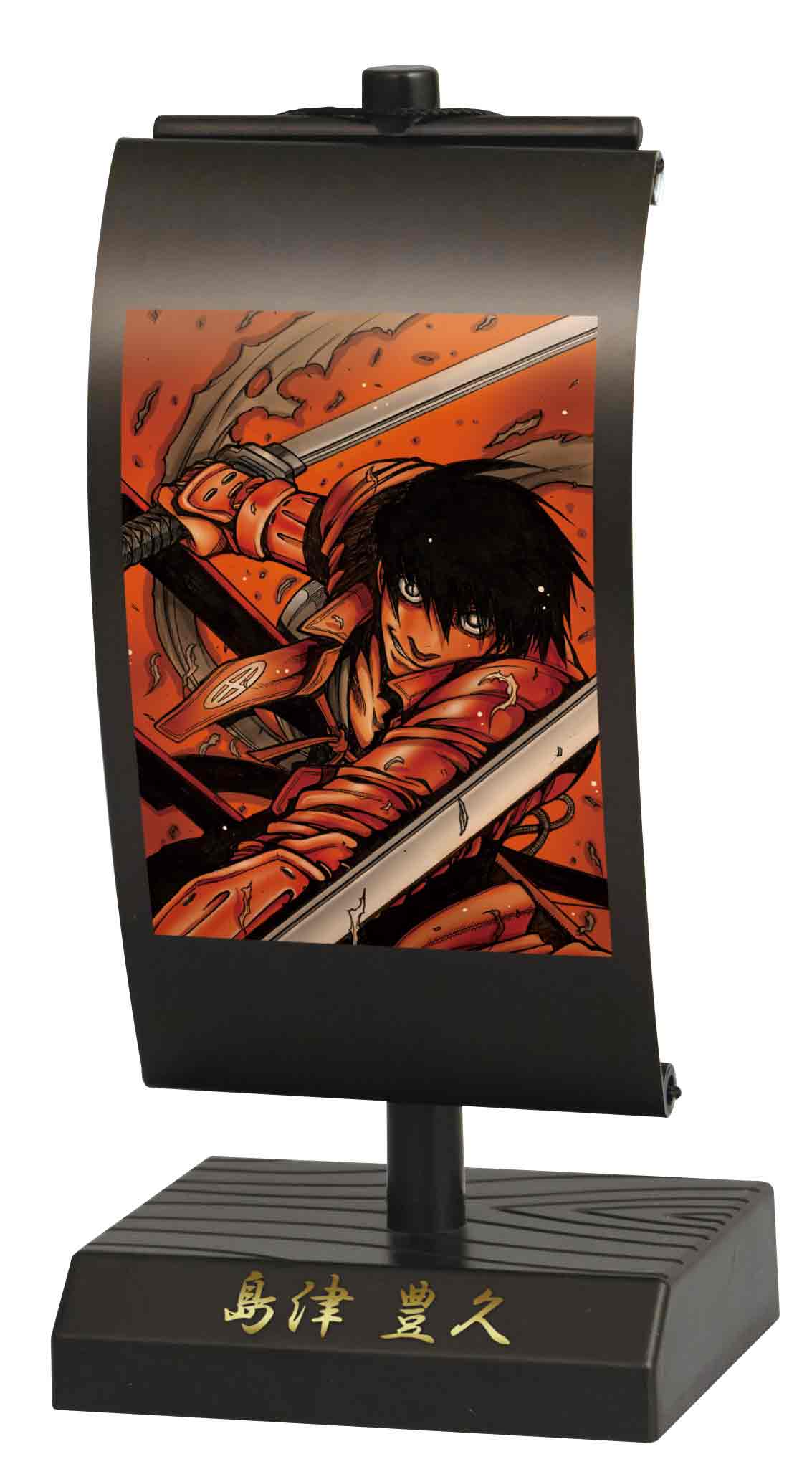 「ドリフターズ 掛け軸コレクション」の「島津豊久」。(C)平野耕太/少年画報社