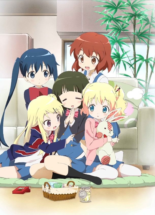 TVアニメ「きんいろモザイク」のキービジュアル第3弾。(C)原悠衣・芳文社/きんいろモザイク製作委員会