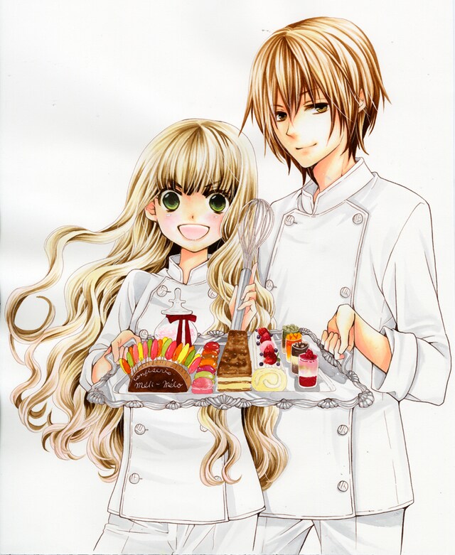 「こももコンフィズリー」の、花とゆめ12号の表紙に使用されたイラスト。