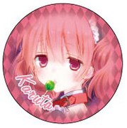 「妖狐×僕SS」缶バッジコレクションのうちの1種。(C)Cocoa Fujiwara/SQUARE ENIX