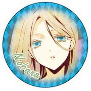 「妖狐×僕SS」缶バッジコレクションのうちの1種。(C)Cocoa Fujiwara/SQUARE ENIX