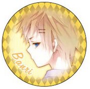 「妖狐×僕SS」缶バッジコレクションのうちの1種。(C)Cocoa Fujiwara/SQUARE ENIX