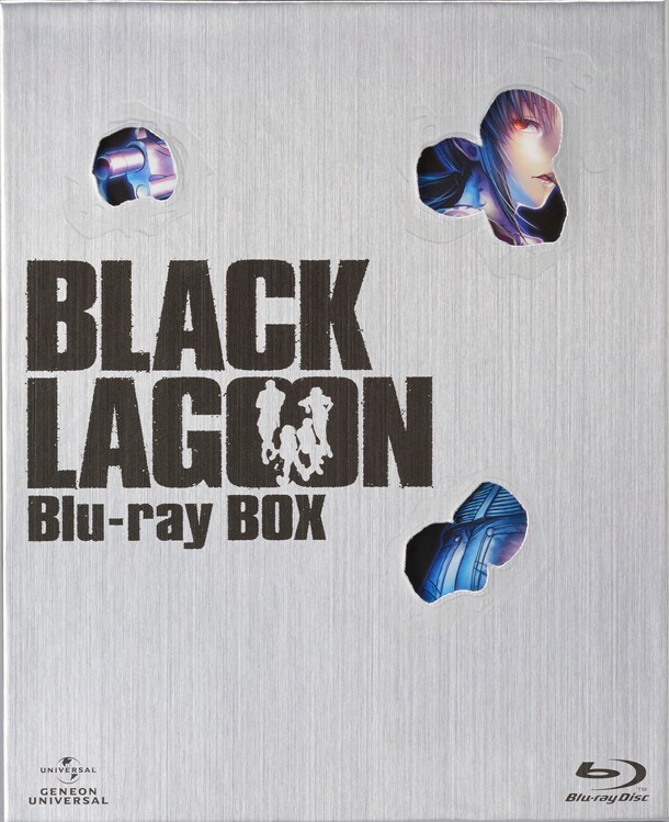 「BLACK LAGOON Blu-ray BOX」ジャケット。穴からのぞくレヴィは広江礼威による描き下ろし。 (C)広江礼威・小学館/BLACK LAGOON製作委員会