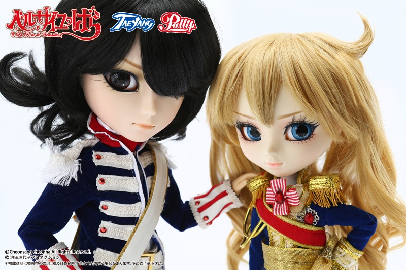 オスカルとアンドレのドール。(C)Cheonsang cheonha.All Rights Reserved. (C)池田理代子プロダクション