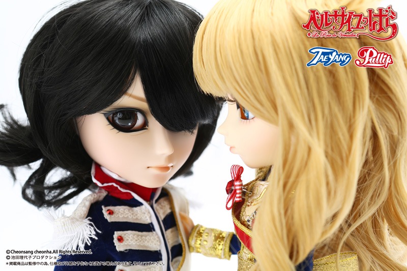 オスカルとアンドレのドール。(C)Cheonsang cheonha.All Rights Reserved. (C)池田理代子プロダクション