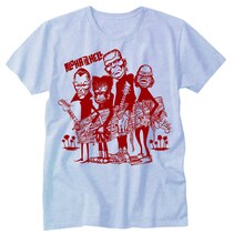 カネコアツシによる新作Tシャツ「ALOHA FROM HELL」（メランジブルー）