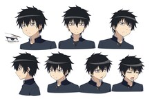 黒木智貴のキャラクター設定画。 (C)谷川ニコ/スクウェアエニックス・「ワタモテ」製作委員会