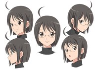 山神ルーシー…のキャラクター設定画。 (C)高津カリノ／スクウェアエニックス・サーバント×サービス製作委員会