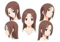 千早恵のキャラクター設定画。 (C)高津カリノ／スクウェアエニックス・サーバント×サービス製作委員会