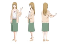 三好紗耶のキャラクター設定画。 (C)高津カリノ／スクウェアエニックス・サーバント×サービス製作委員会