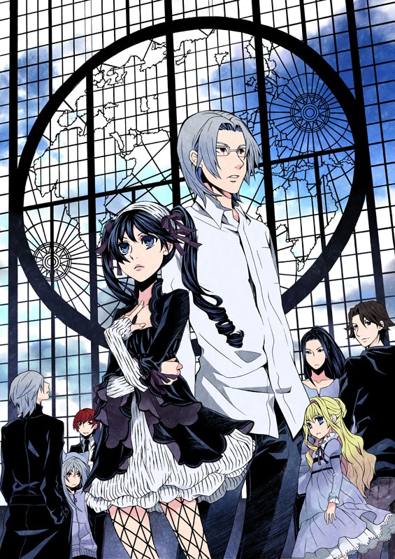 連載再開を果たした遠藤海成「破天荒遊戯」の扉イラスト。