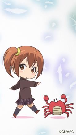 ダウンロードできる壁紙のうち1種。 (C)茶麻／あいうら製作委員会
