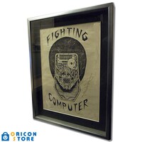 木版画「ウォーズマン FIGHTING COMPUTER」
