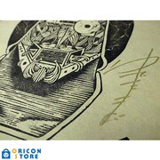 木版画「ウォーズマン FIGHTING COMPUTER」